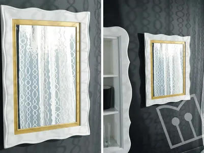 Rectangular baroque mirror