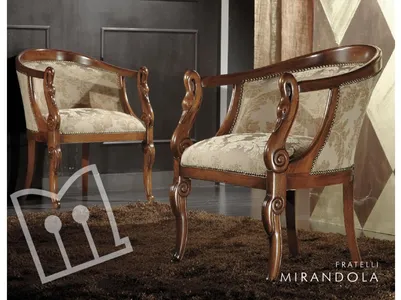 Padded armchair