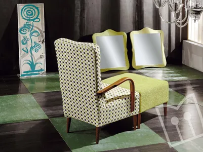 Fabric armchair