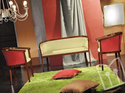 Upholstered armchair