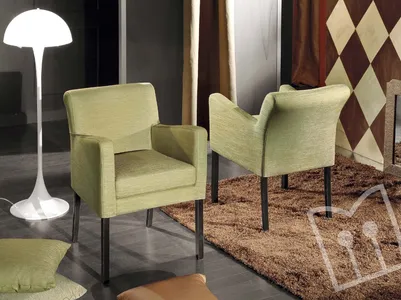 Padded armchair
