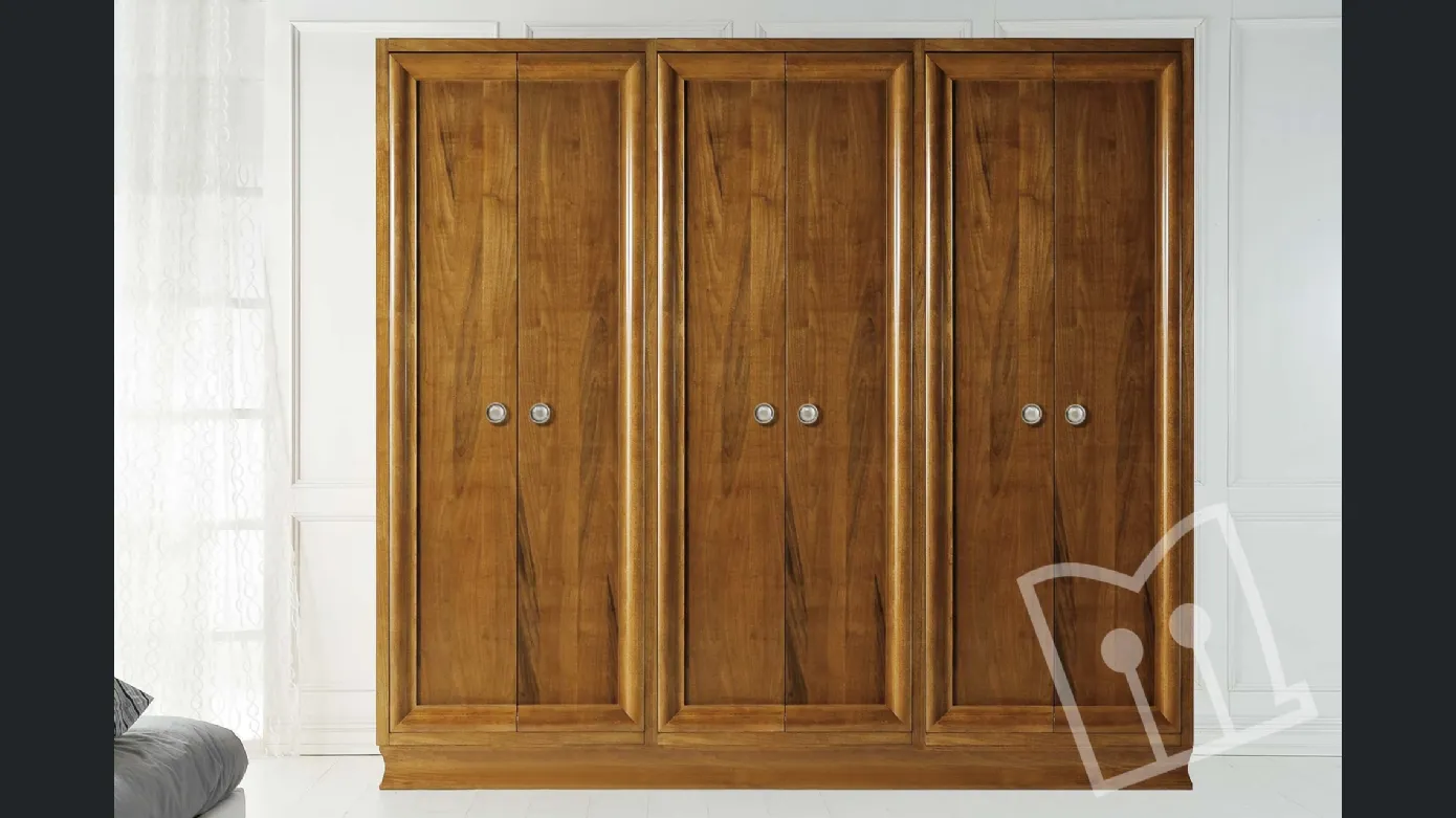 Removable wardrobe with 6 doors