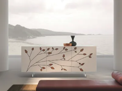 Folium sideboard with decorated floral effect