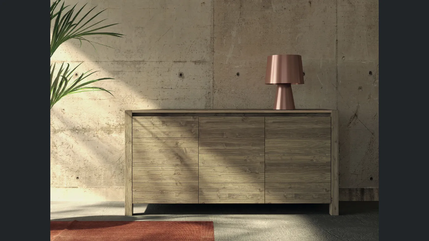 Sideboard with three doors with London throat by F.lli Mirandola