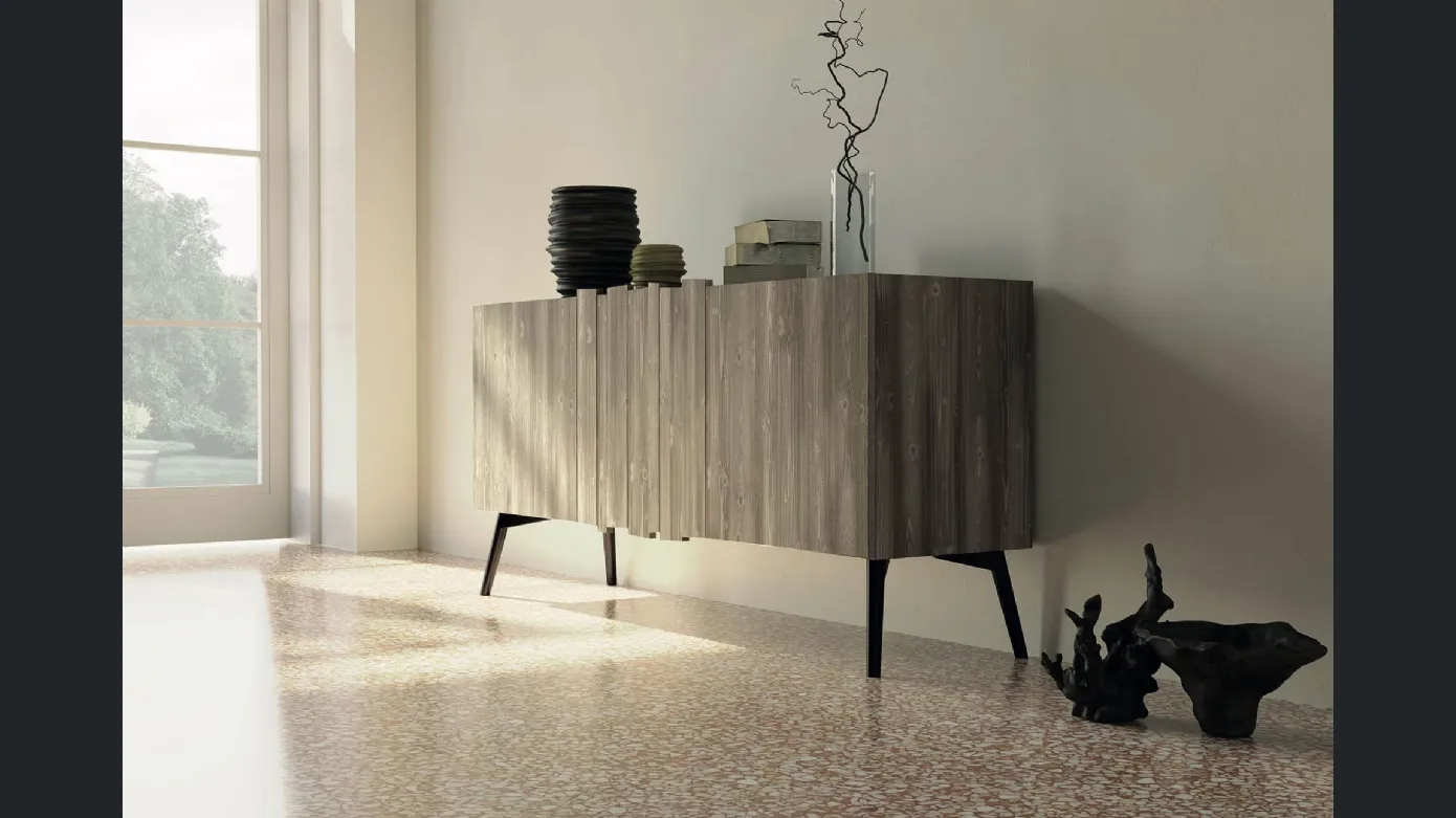 Ir ri 1811 wooden blockboard sideboard by F.lli Mirandola