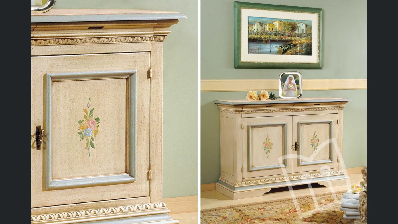 Decorated sideboard