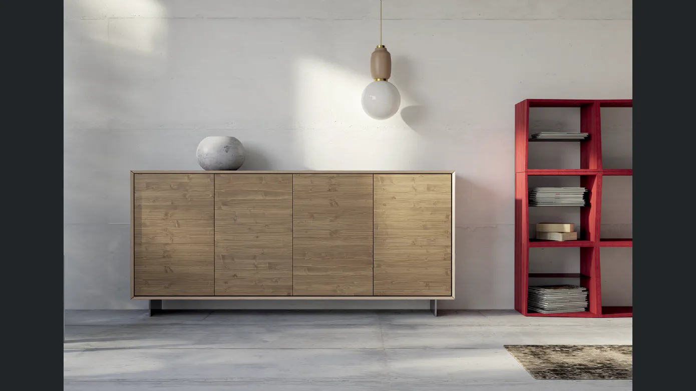 Four-door wooden sideboard 1672 / pa Domus by F.lli Mirandola