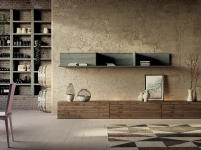 Composition 22 with ground base and wall units by F.lli Mirandola