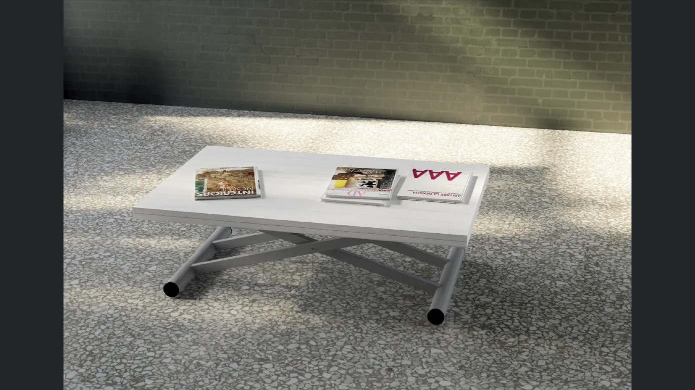 Mago folding coffee table Art. 1394 in wood and metal