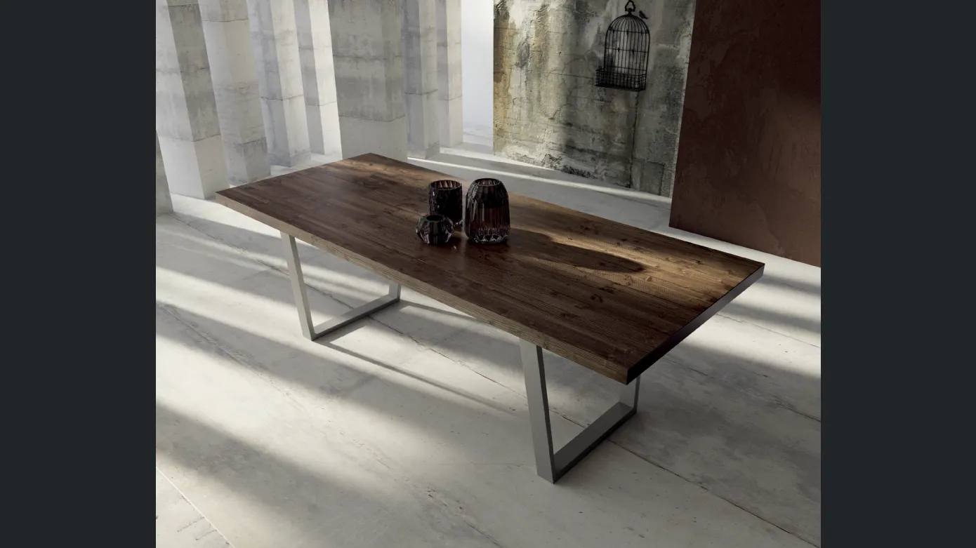 Rectangular wooden table