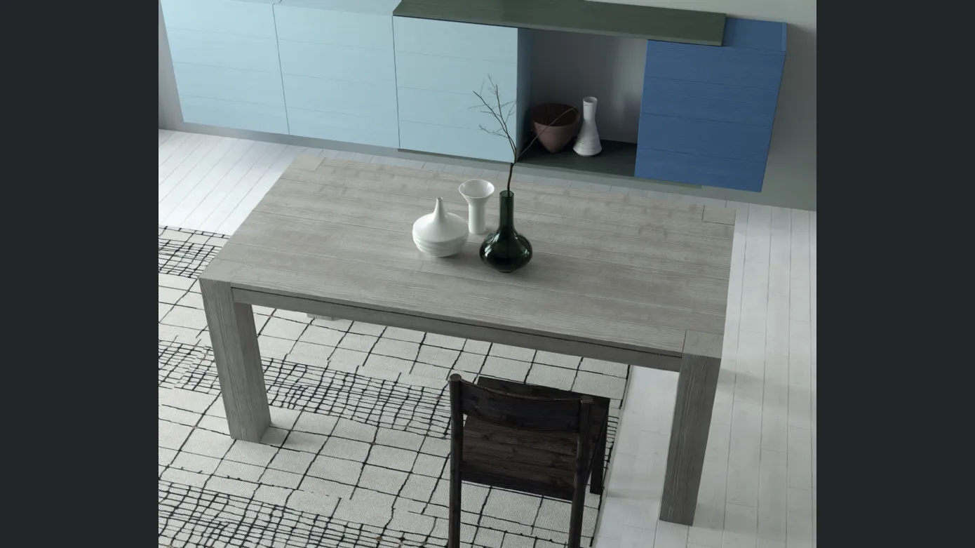 Acheo 1400 wooden kitchen table by F.lli Mirandola