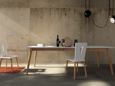 Amarcord two-colored table by Fratelli Mirandola