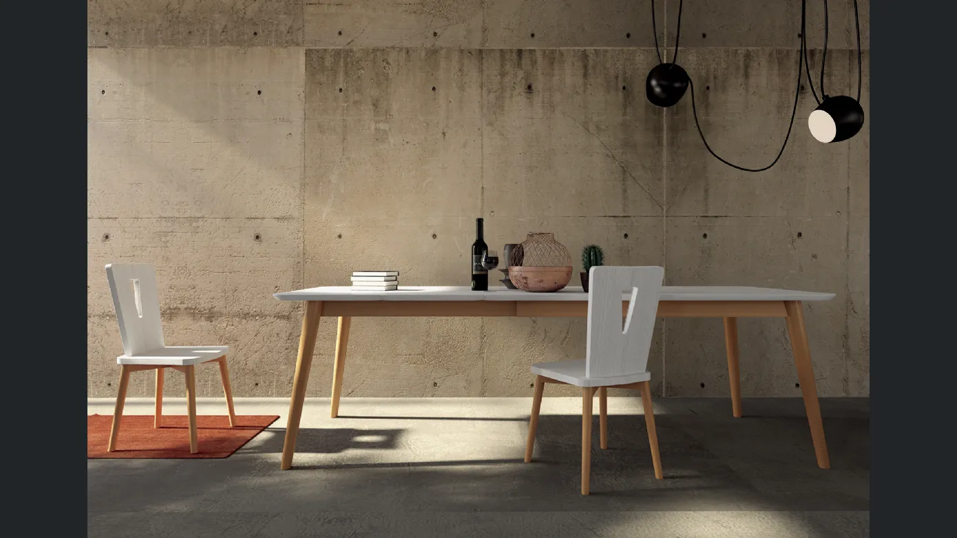 Amarcord two-colored table by Fratelli Mirandola