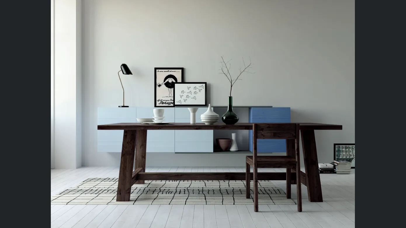 Rectangular wooden table