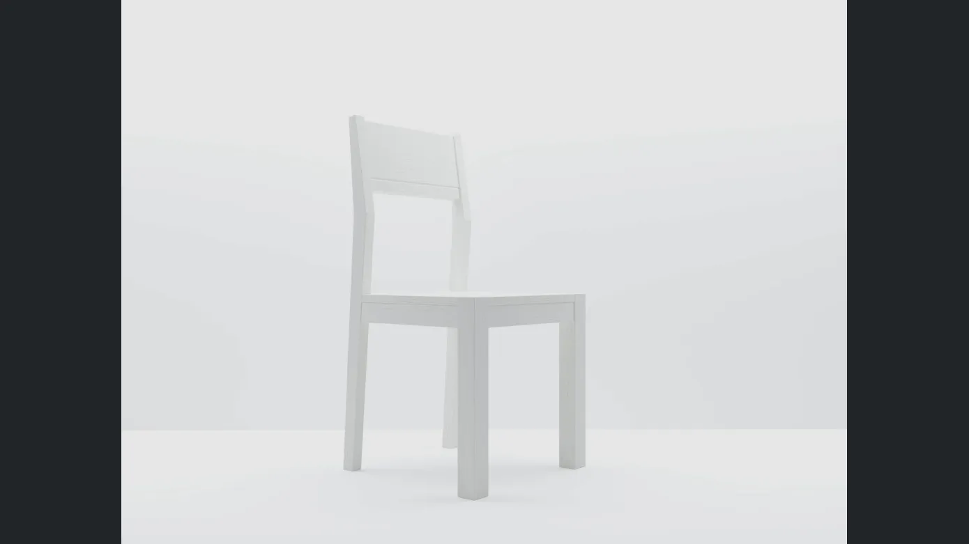 Tesea lacquered wood chair