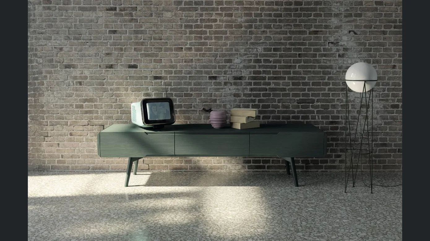 Wooden TV stand UnikaWood Dolce Vita by F.lli Mirandola