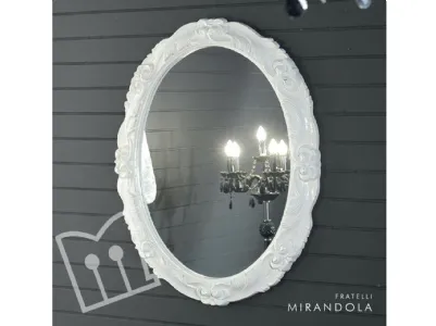 Oval baroque mirror