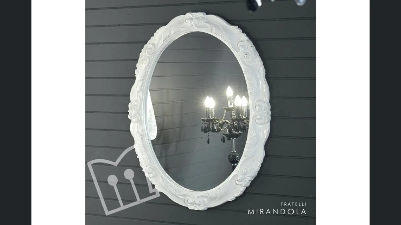 Oval baroque mirror