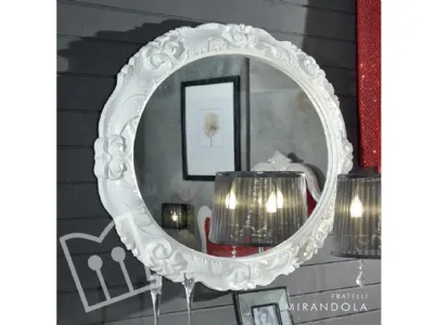 Round baroque mirror