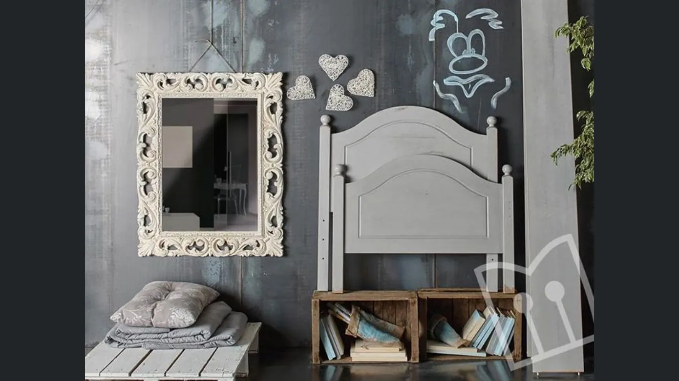 Shabby Chic mirror and headboard Art 70/2691 by F.lli Mirandola