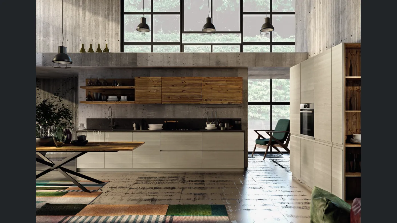 Linear kitchen Tesi by F.lli Mirandola